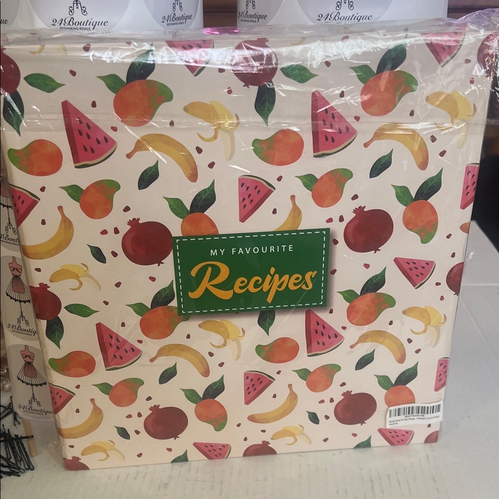 Recipe Organizer with Dividers Stand and Clear pouches 11”x11”